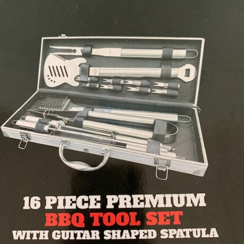 Hard Rock 16 piece Premium BBQ Tool Set